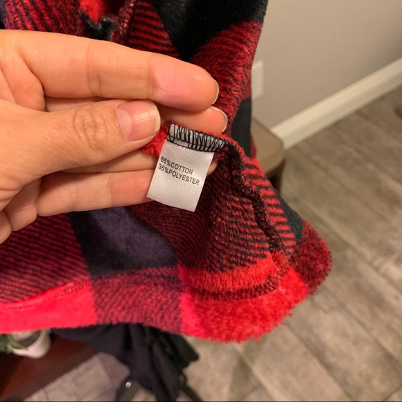 Shien medium collared Buttoned Fleece Plaid Jacket - Picture 5 of 7